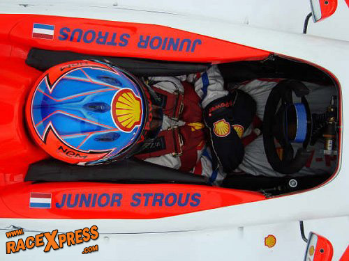 Junior Strous goed bezig